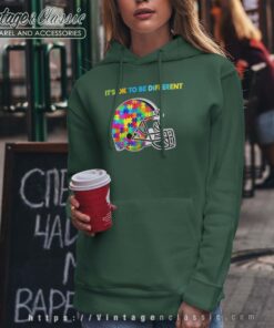 Cleveland Browns Autism Its Ok To Be Different Hoodie Women