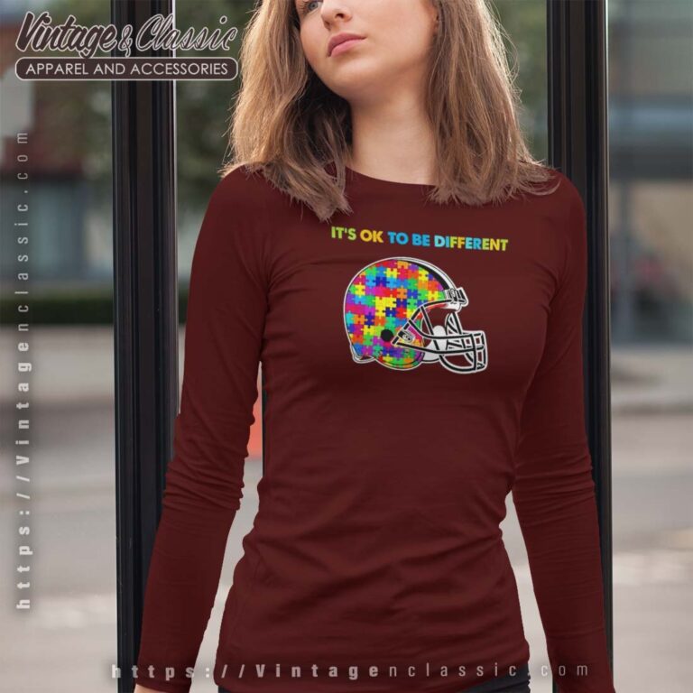 Cleveland Browns Autism Its Ok To Be Different Longsleeves Cleveland Browns Autism Its Ok To Be Different Longsleeves
