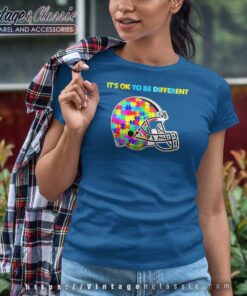 Cleveland Browns Autism Its Ok To Be Different Tshirt Women