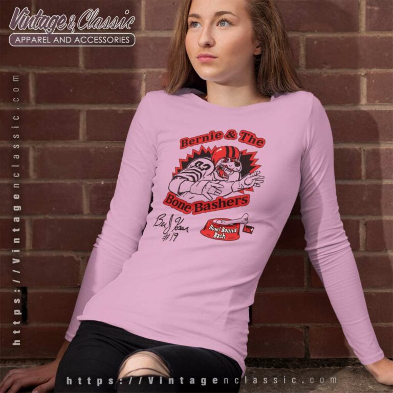 Cleveland Browns Bernie Kosar Bone Bashers Long Sleeve Tee Cleveland Browns Bernie Kosar Bone Bashers Long Sleeve Tee