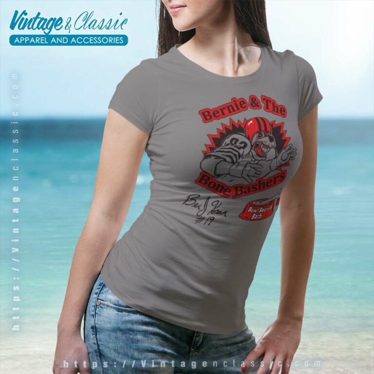 Cleveland Browns Bernie Kosar Bone Bashers Women TShirt Cleveland Browns Bernie Kosar Bone Bashers Women TShirt