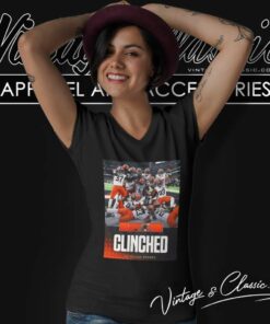 Cleveland Browns Clinched In Nfl Playoffs V Neck TShirt
