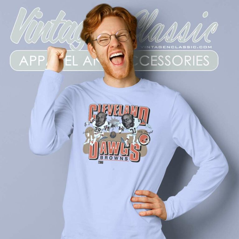 Cleveland Browns Dawg Pound Dixon Minnifield Long Sleeve Tee Cleveland Browns Dawg Pound Dixon Minnifield Long Sleeve Tee