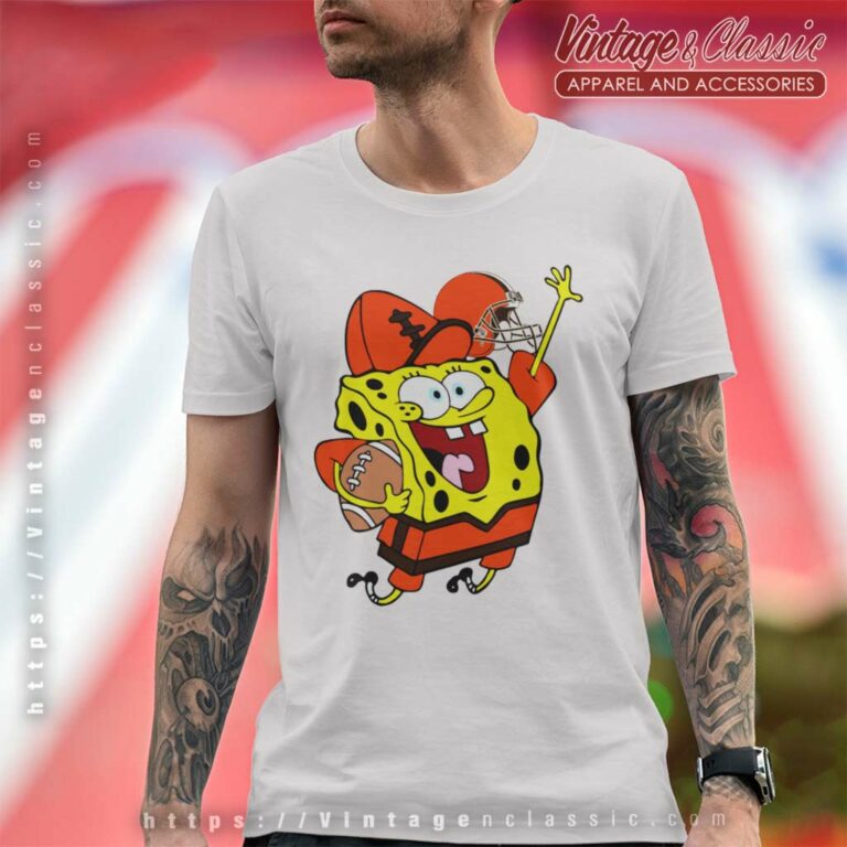 Cleveland Browns Football Spongebob T Shirt Cleveland Browns Football Spongebob T Shirt