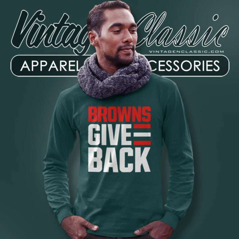 Cleveland Browns Give Back Long Sleeve Tee Cleveland Browns Give Back Long Sleeve Tee