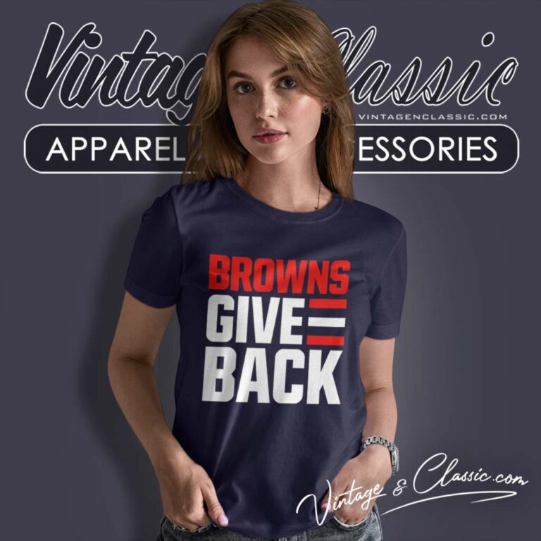 Cleveland Browns Give Back Women TShirt Cleveland Browns Give Back Women TShirt