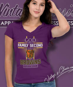 Cleveland Browns God First Family Second Then Nfl V Neck TShirt