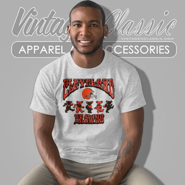 Cleveland Browns Grateful Dead Dancing Bears T Shirt Cleveland Browns Grateful Dead Dancing Bears T Shirt