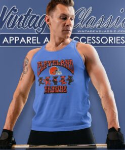 Cleveland Browns Grateful Dead Dancing Bears Tank Top Racerback