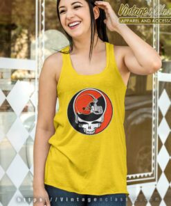 Cleveland Browns Grateful Dead Steal Your Face Tank Top Racerback