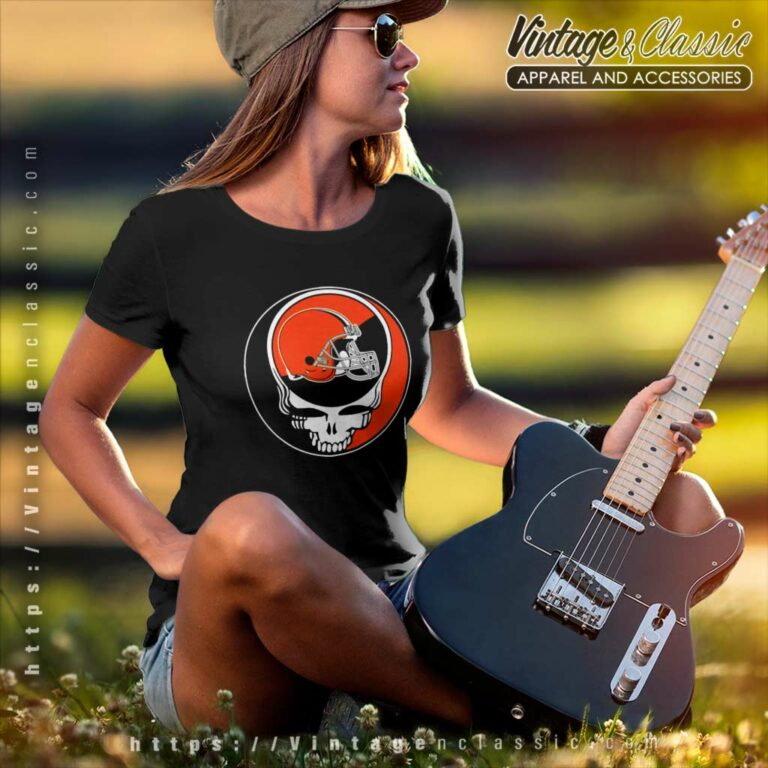 Cleveland Browns Grateful Dead Steal Your Face Women TShirt Cleveland Browns Grateful Dead Steal Your Face Women TShirt