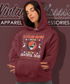 Cleveland Browns Grateful Dead Ugly Christmas Hoodie