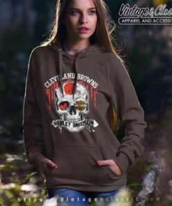 Cleveland Browns Harley Daivsion Skull Shirt 4 Cleveland Browns Harley Daivsion Skull Hoodie