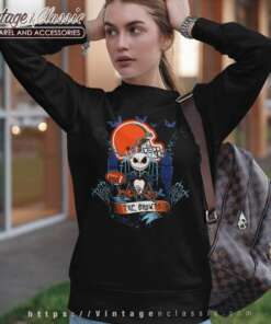 Cleveland Browns Jack Skellington Halloween Sweatshirt