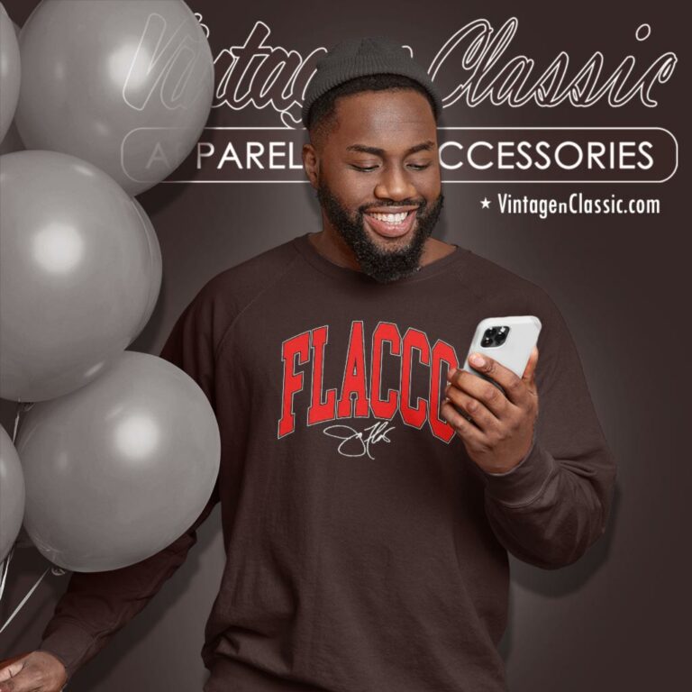 Cleveland Browns Joe Flacco Signature Sweatshirt Cleveland Browns Joe Flacco Signature Sweatshirt