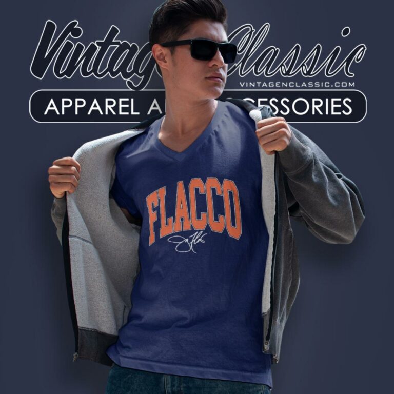 Cleveland Browns Joe Flacco Signature V Neck TShirt Cleveland Browns Joe Flacco Signature V Neck TShirt