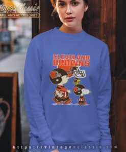 Cleveland Browns Lets Play Football Together Snoopy Shirt