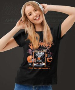 Cleveland Browns Looney Tunes Taz Bad To The Bone Women TShirt