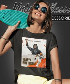 Cleveland Browns Myles Garrett Birthday Women TShirt