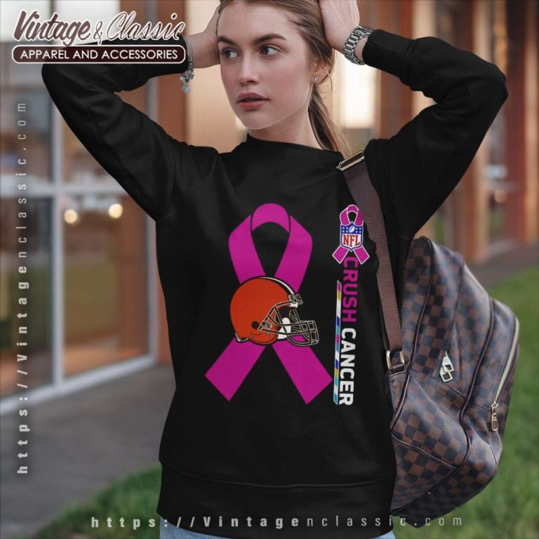 Cleveland Browns Nfl Crush Cancer 2023 Sweatshirt Cleveland Browns Nfl Crush Cancer 2023 Sweatshirt