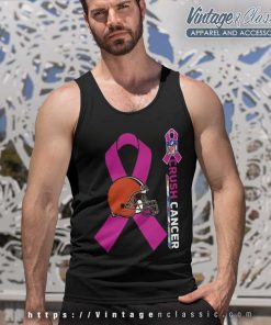 Cleveland Browns Nfl Crush Cancer 2023 Tank Top Racerback