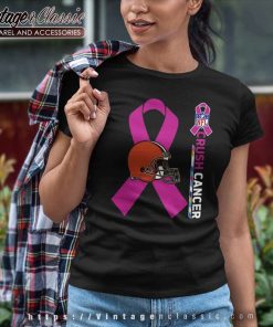 Cleveland Browns Nfl Crush Cancer 2023 Women TShirt