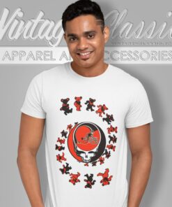 Cleveland Browns Nfl Grateful Dancing Bears T Shirt