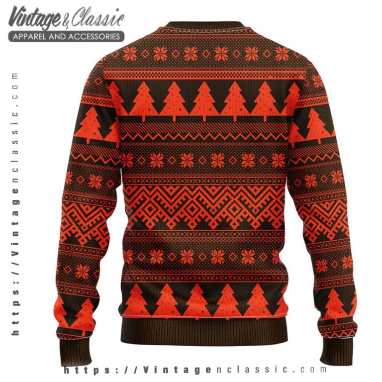 Cleveland Browns Santa Ugly Christmas Sweater back Ugly Sweater Cleveland Browns Santa Ugly Christmas Sweater back Ugly Sweater