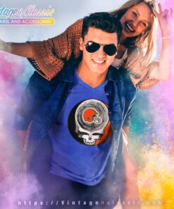Cleveland Browns Shirt Nfl Grateful Dead Logo V Neck TShirt