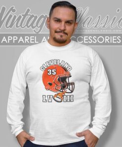 Cleveland Browns Super Bowl Lviii Helmet Long Sleeve Tee
