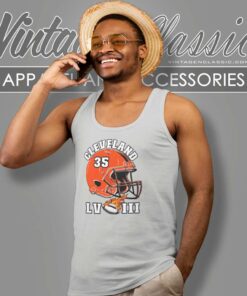 Cleveland Browns Super Bowl Lviii Helmet Tank Top Racerback