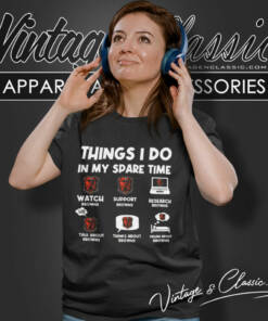 Cleveland Browns Things I Do In My Spare Time Nfl Women T Shirt