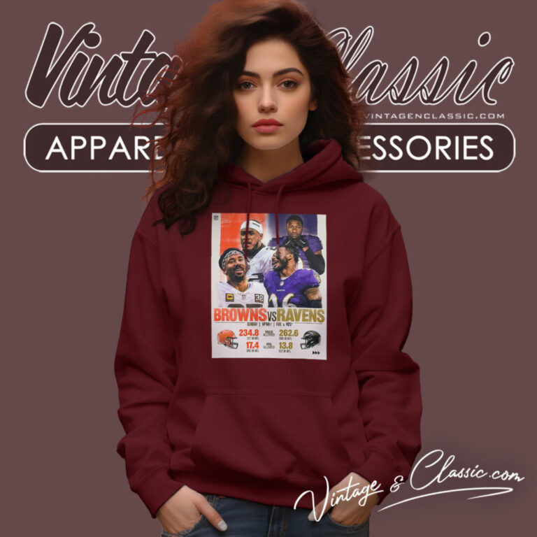 Cleveland Browns Vs Baltimore Ravens Game Day Football 2023 Hoodie Cleveland Browns Vs Baltimore Ravens Game Day Football 2023 Hoodie