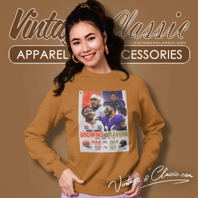 Cleveland Browns Vs Baltimore Ravens Game Day Football 2023 Sweatshirt Cleveland Browns Vs Baltimore Ravens Game Day Football 2023 Sweatshirt