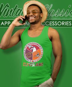 Cleveland Cavaliers Browns Guardians 3 Teams Sports Circle Logo Tank Top Racerback