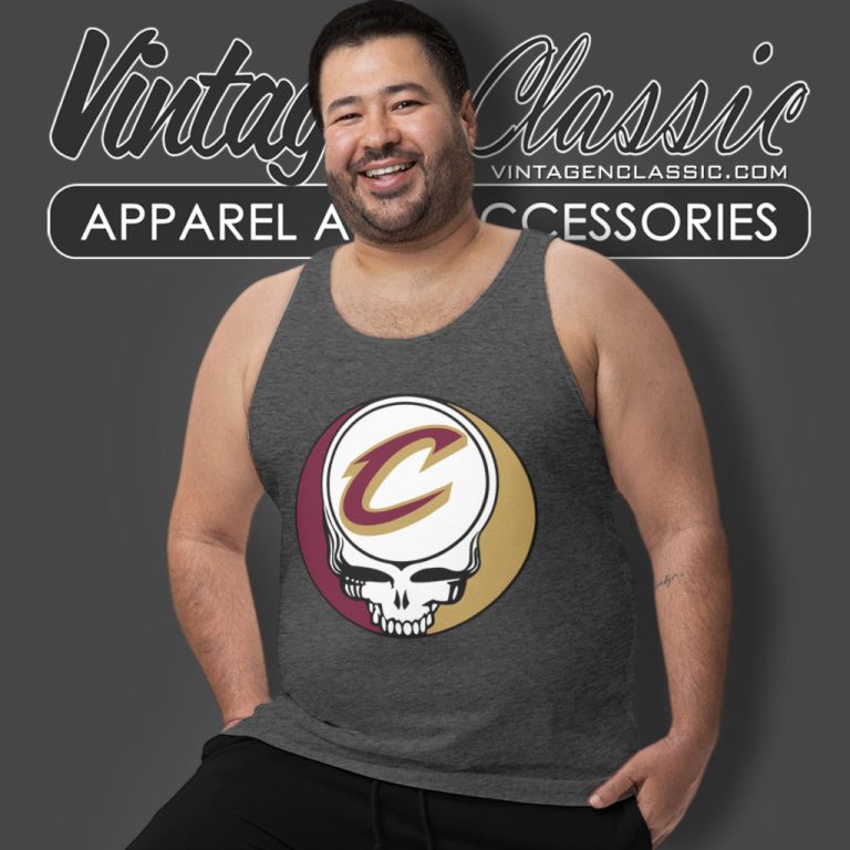 Cleveland Cavaliers Grateful Dead Steal Your Face Tank Top Racerback Cleveland Cavaliers Grateful Dead Steal Your Face Tank Top Racerback