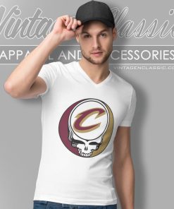 Cleveland Cavaliers Grateful Dead Steal Your Face V Neck TShirt