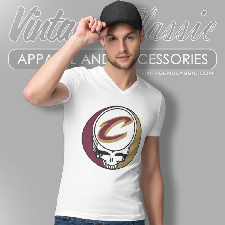 Cleveland Cavaliers Grateful Dead Steal Your Face V Neck TShirt Cleveland Cavaliers Grateful Dead Steal Your Face V Neck TShirt