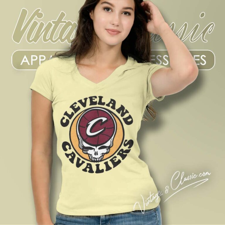 Cleveland Cavaliers Grateful Dead V Neck TShirt Cleveland Cavaliers Grateful Dead V Neck TShirt