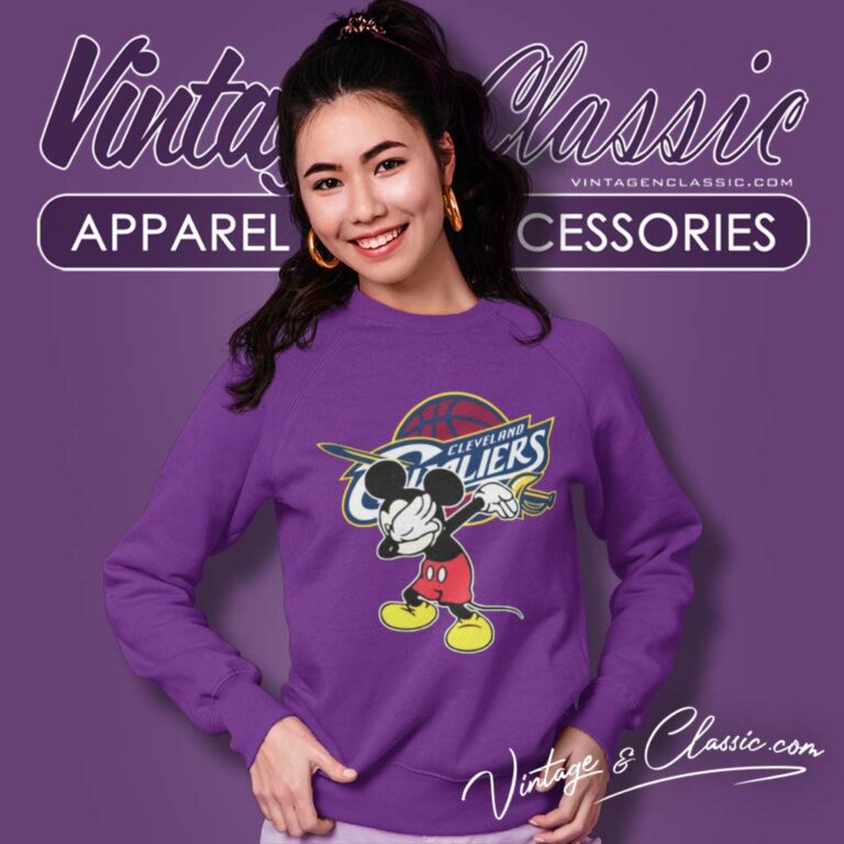 Cleveland Cavaliers Nba Basketball Dabbing Mickey Sweatshirt Cleveland Cavaliers Nba Basketball Dabbing Mickey Sweatshirt