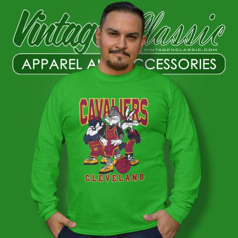 Cleveland Cavaliers Nba Basketball Looney Tunes Long Sleeve Tee Cleveland Cavaliers Nba Basketball Looney Tunes Long Sleeve Tee