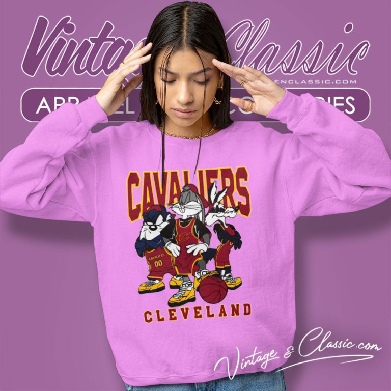 Cleveland Cavaliers Nba Basketball Looney Tunes Sweatshirt Cleveland Cavaliers Nba Basketball Looney Tunes Sweatshirt