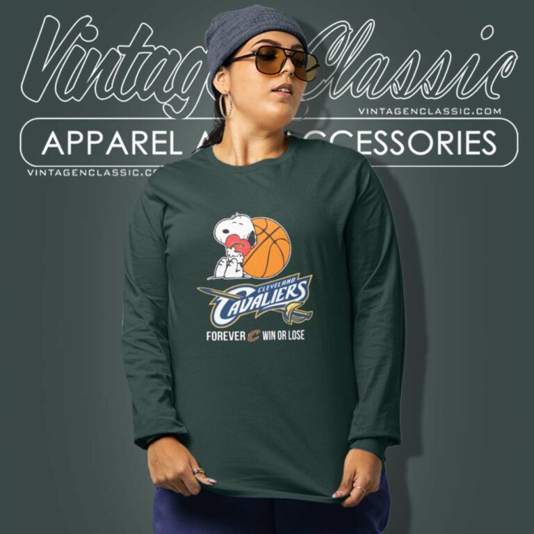 Cleveland Cavaliers Peanuts Snoopy Shirt Forever Win Or Lose Long Sleeve Tee Cleveland Cavaliers Peanuts Snoopy Shirt Forever Win Or Lose Long Sleeve Tee