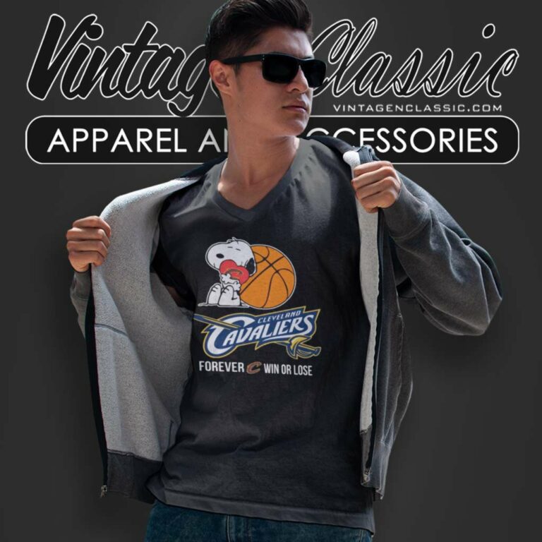 Cleveland Cavaliers Peanuts Snoopy Shirt Forever Win Or Lose V Neck TShirt Cleveland Cavaliers Peanuts Snoopy Shirt Forever Win Or Lose V Neck TShirt