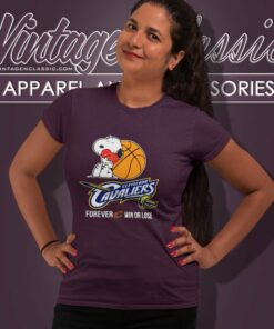 Cleveland Cavaliers Peanuts Snoopy Shirt Forever Win Or Lose Women TShirt