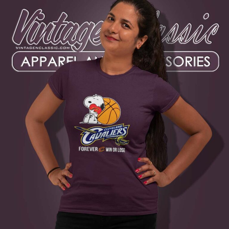 Cleveland Cavaliers Peanuts Snoopy Shirt Forever Win Or Lose Women TShirt Cleveland Cavaliers Peanuts Snoopy Shirt Forever Win Or Lose Women TShirt