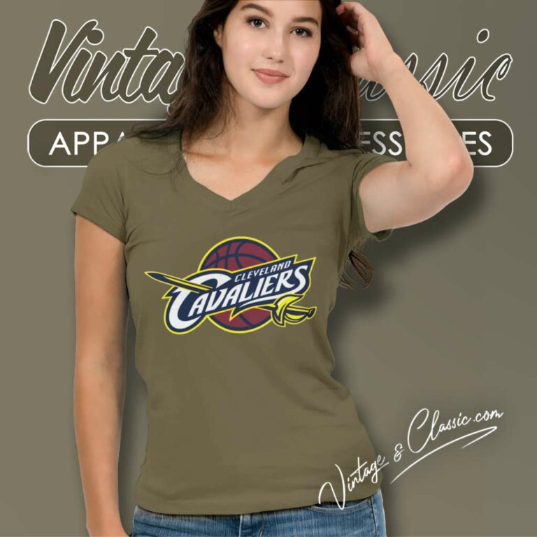 Cleveland Cavaliers Primary Logo Pullover V Neck TShirt Cleveland Cavaliers Primary Logo Pullover V Neck TShirt
