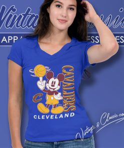Cleveland Cavaliers Shirt Junk Food Vintage Mickey Baller V Neck TShirt
