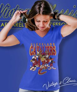 Cleveland Cavaliers Shirt Looney Tunes Nba Basketball V Neck TShirt