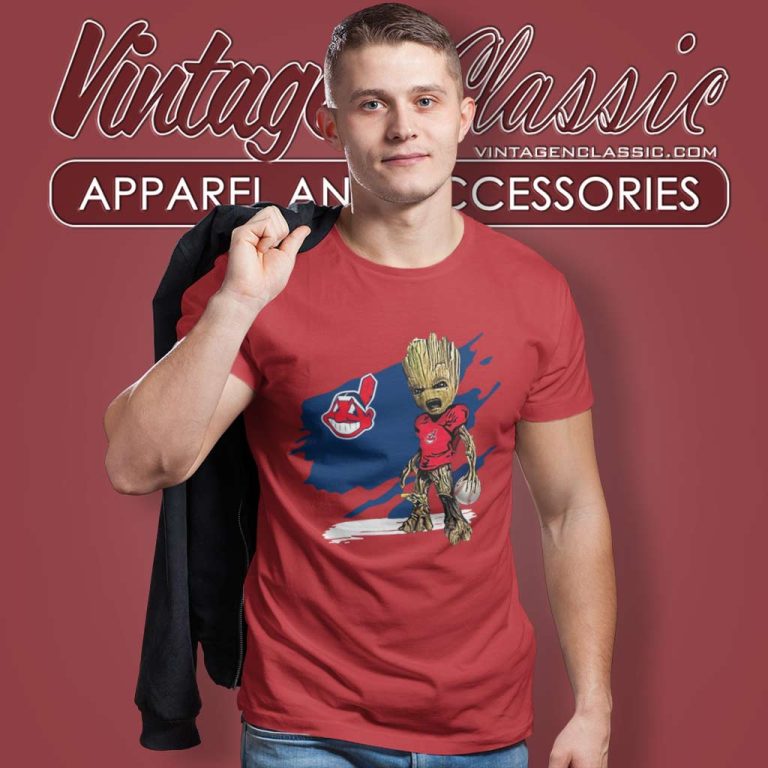 Cleveland Indians Angry Baby Groot T Shirt Cleveland Indians Angry Baby Groot T Shirt